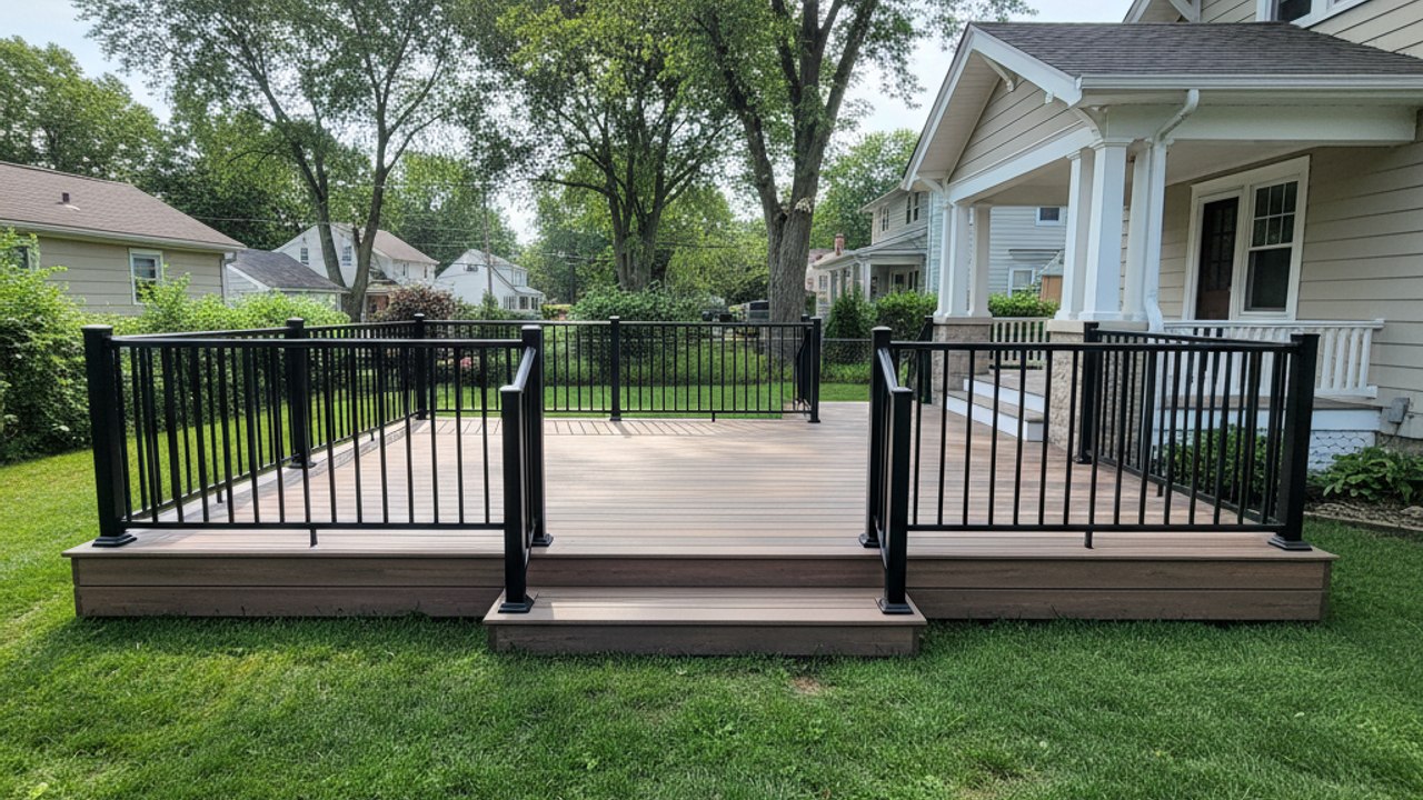 Coastal Deck Solutions crew working on a home